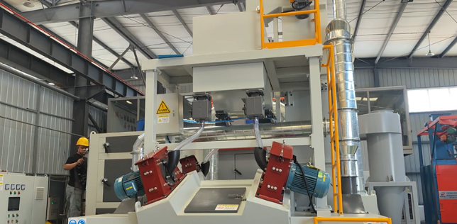 阿拉尔板材除锈强化，通过式抛丸机应用案例