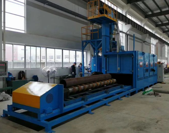 阿拉尔喷砂机在管道除锈中的现场施工应用