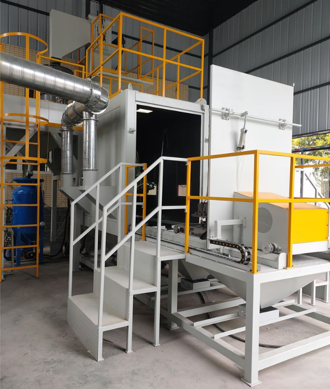 阿拉尔全自动喷砂机 实现无人化高效生产