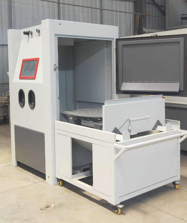 阿拉尔箱式喷砂机 适合小工件批量处理