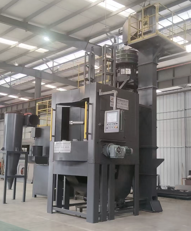 阿拉尔转盘式喷砂机 提升圆形工件处理效率